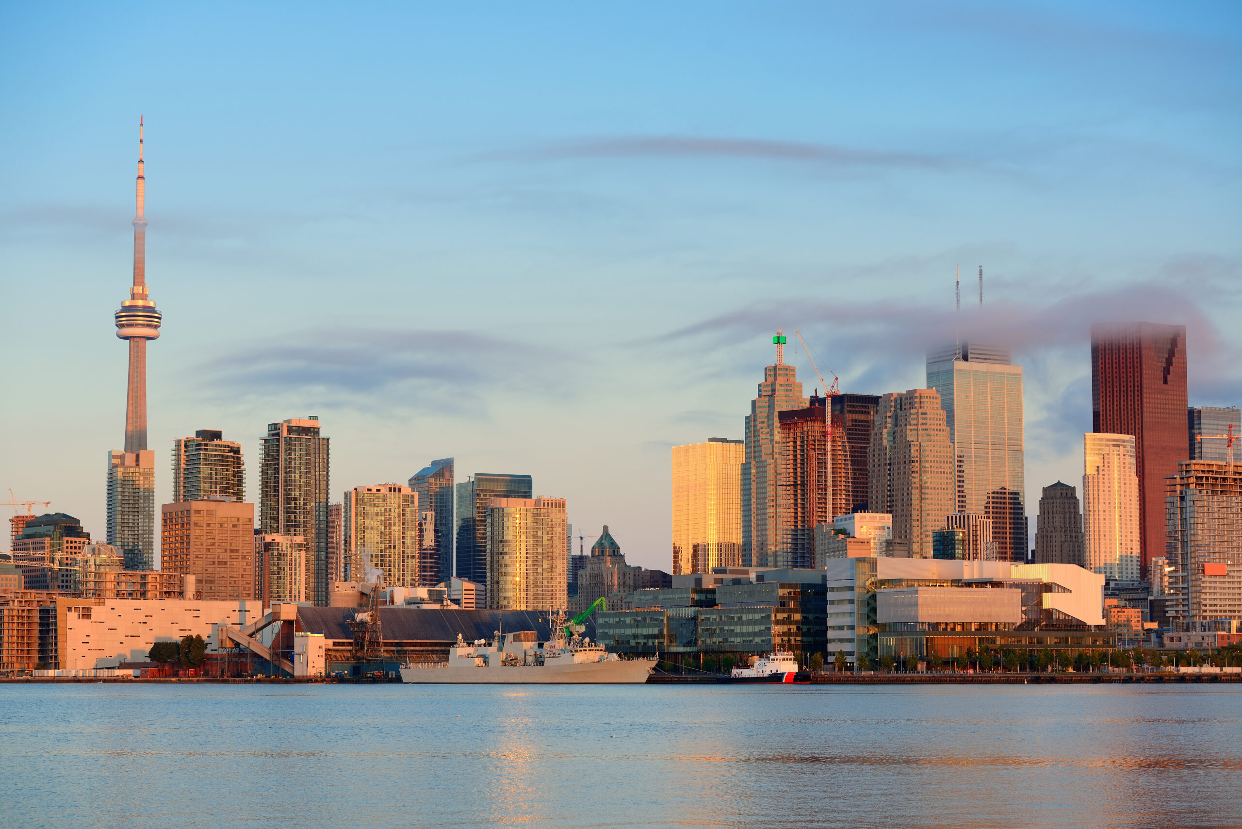 Toronto skyline at sunrise